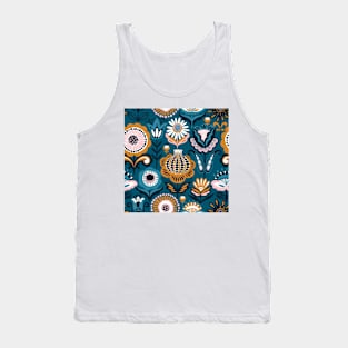 Floral Folk Pattern Tank Top